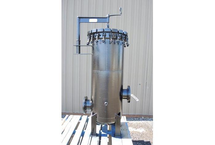 USED FILTER, CARTRIDGE TYPE, 6" INLET/OUTLET, STAINLESS STEEL 304