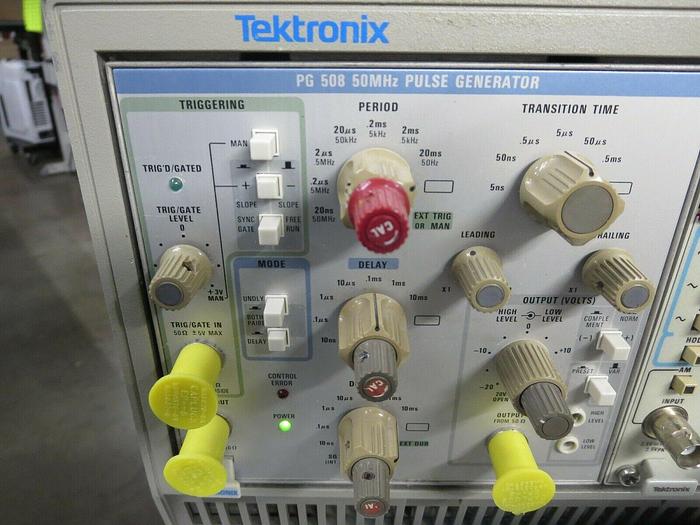 Used Tektronix, TM5006A, PG508, FG5010, PS5010, Main Frame With 3 Plug-In Units, Used