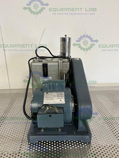 Used Welch  1402N Chemstar Rugged Belt  Vacuum Pump w/ Motor Division C63CXGZP Motor