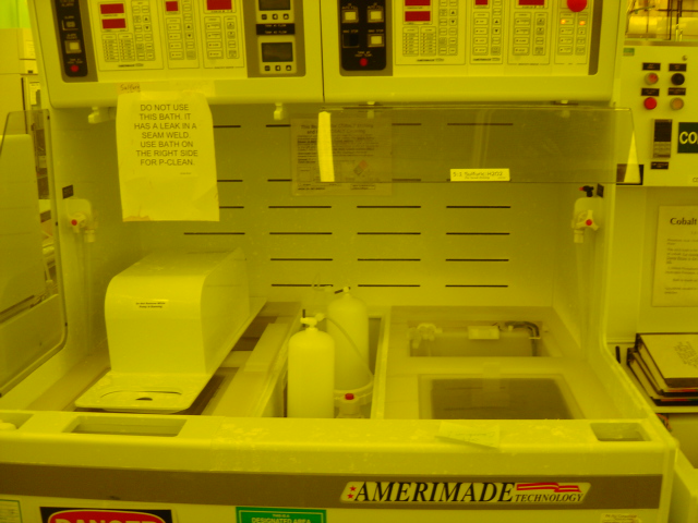 Used Amerimade   Plastic Cobalt Etch and P-Clean Wet Bench