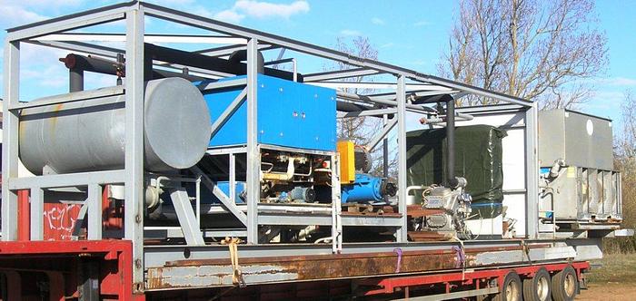Used FINSAM – plate ice machine plant. Model VIP 18B UAV.