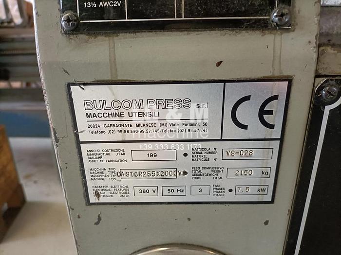 Usato Tornio BULCOM CASTOR 255 x 2000