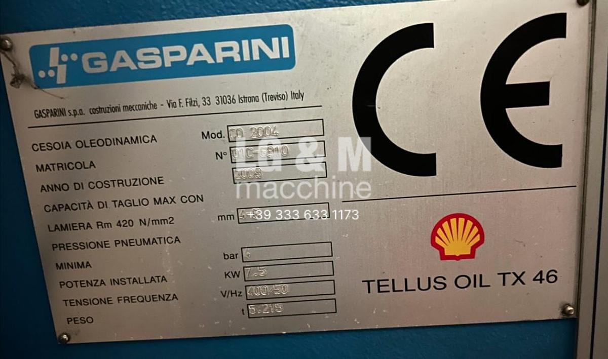 Usato Cesoia Gasparini 2000 x 4/6 mm