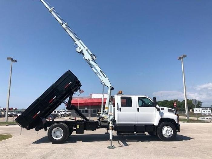 Used 2008 GMC 7500 Crew Cab Dump Bed 9,590 lb Knuckle Boom - C08711