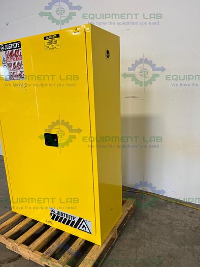 Used JustRite  45 Gallon Flammable Liquid Storage Cabinet w/ Soft Close Doors, Keys