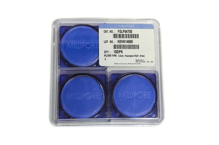 Used Millipore Fluoropore FGLP 47mm .02um FGLP04700 Quantity 75 (5144)