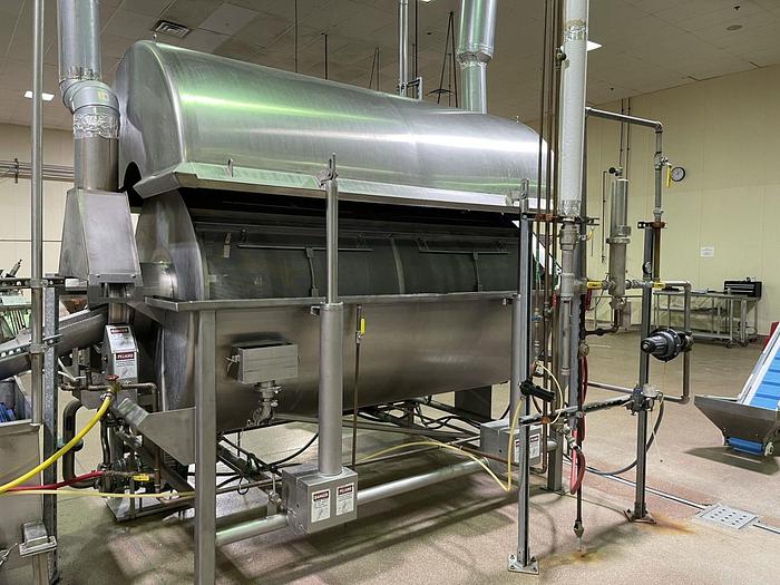 Used 2002 Stainless Steel Rotary Hot Water Blancher System