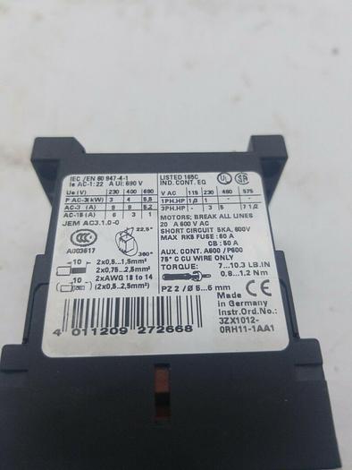 Used Siemens IEC/EN 60 947-4-1 Motor Starter