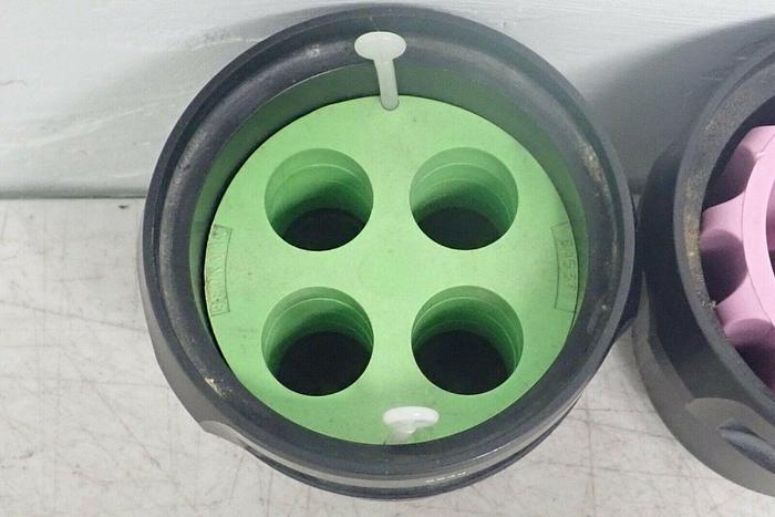 Used Lot of 4 Beckman GH 3.8 Centrifuge Swing Buckets with 4 Inserts
