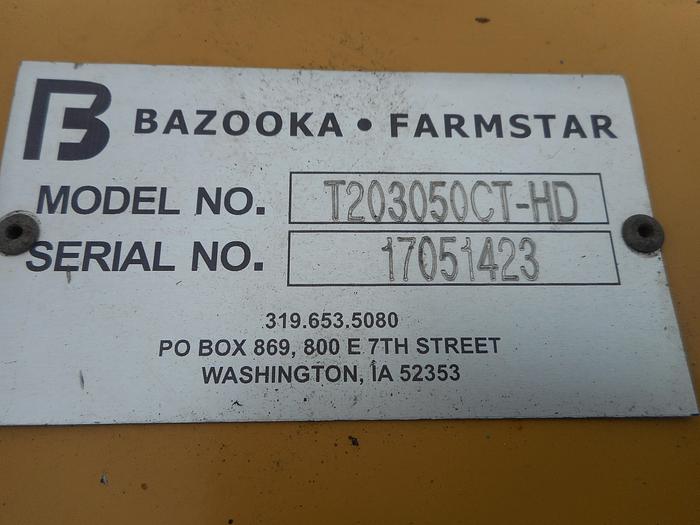 Used 2017 BAZOOKA FARMSTAR T203050CT-HD