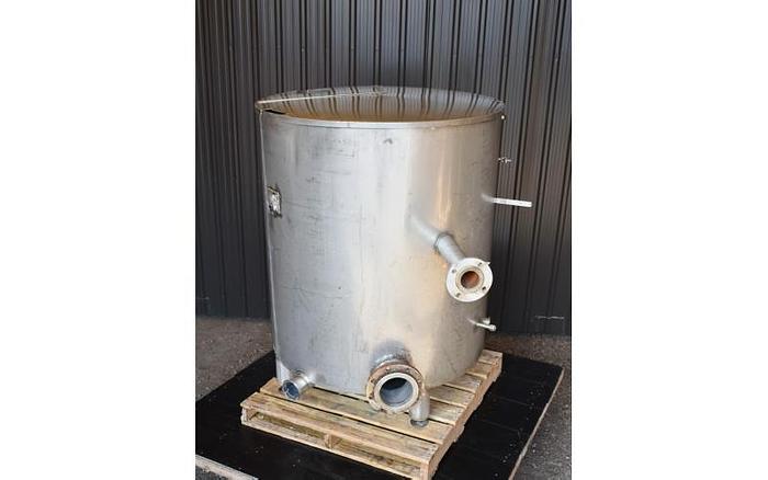 D'occasion USED 400 GALLON TANK, STAINLESS STEEL, WITH DIAPHRAGM PUMP