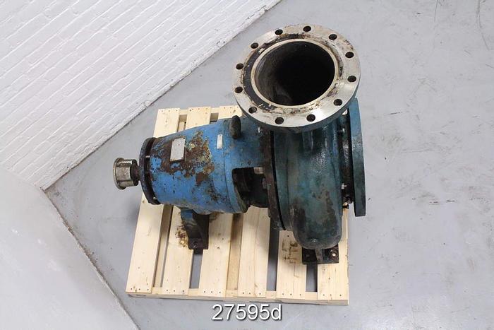 Used Goulds 3175 Goulds 3175 M, 10X12X18, 4 Vane Impeller, 17" Impeller Diameter, Stainless Steel Impeller, Stainless Steel Casing, Stainless Steel Stuffing Box, Stainless Steel Suction Side Plate, Packing. #27595