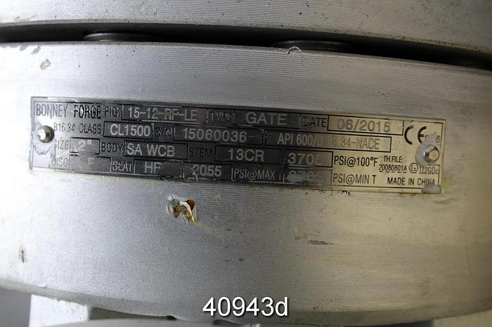 Used Bonney Forge 2" Globe Valve #40943