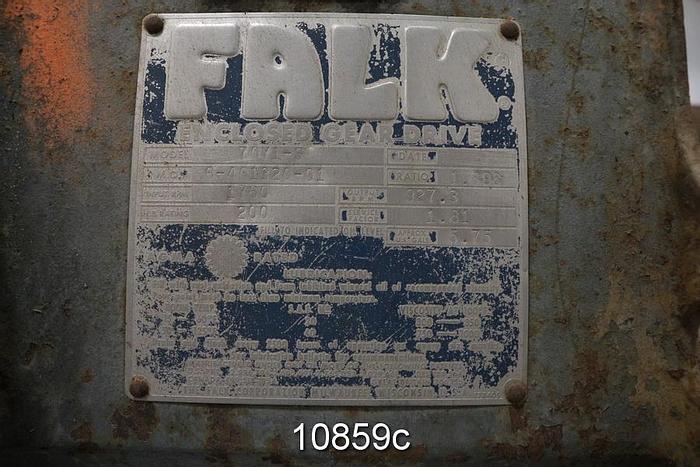 Used Falk 70Y1-S Gear Reducer, Parallel Shaft, 1.898/1 Ratio, 200 Hp Rating #10859