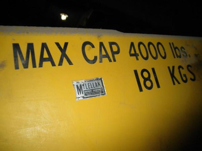 Used Liner Handler, Mclellan, 4,000 Lb, Hydraulic, Sag Mill, #S738559