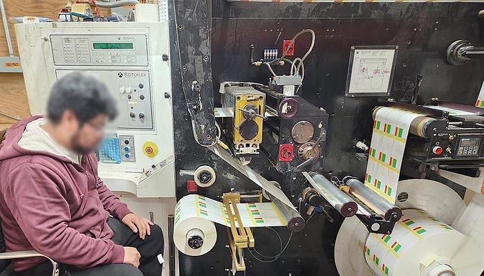 Used 13" ROTOFLEX VLI 330 SLITTER REWINDER