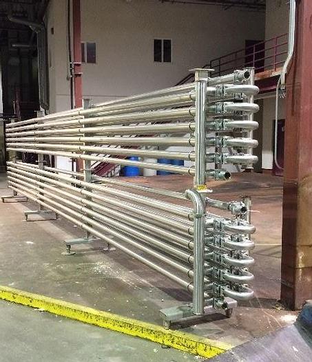 Used Pasteurizer, Tube-in-tube, Feldmeier, 316 S/st, 2.5", 720' #D740074