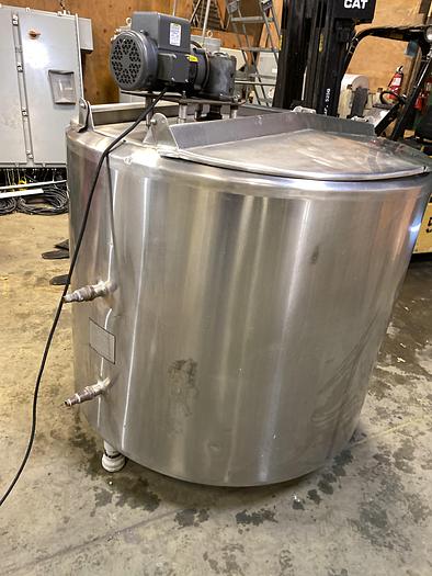 Used Creamery Package MFG, 300 gallon stainless mixing kettle
