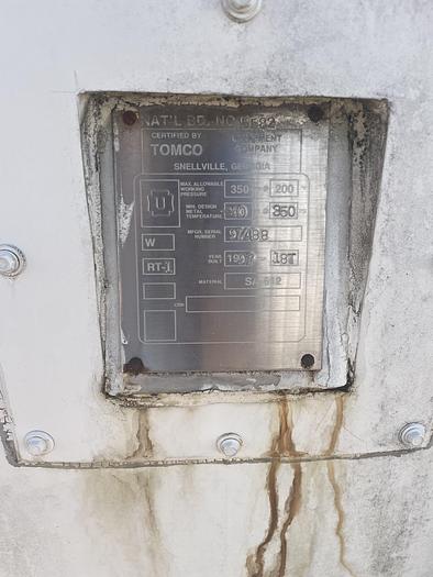 Used 1997 18 Ton Tomco Fire Tank NB#5582