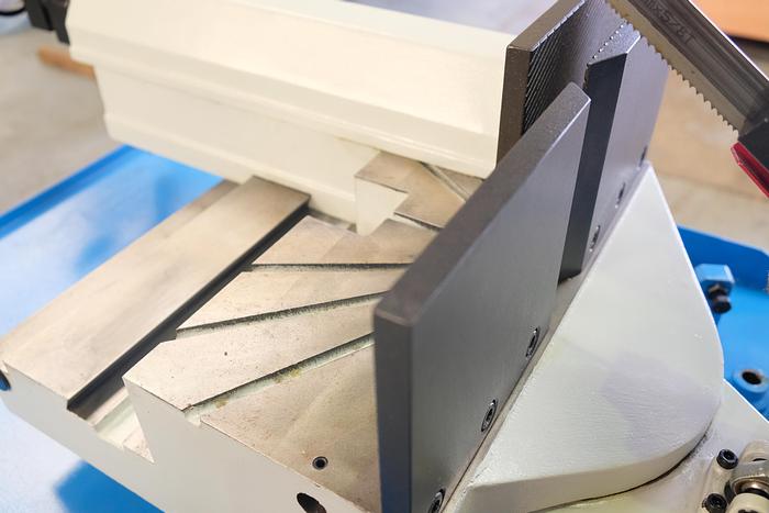 Mach- Cut 315 Semi Automatic double Mitre Bandsaw