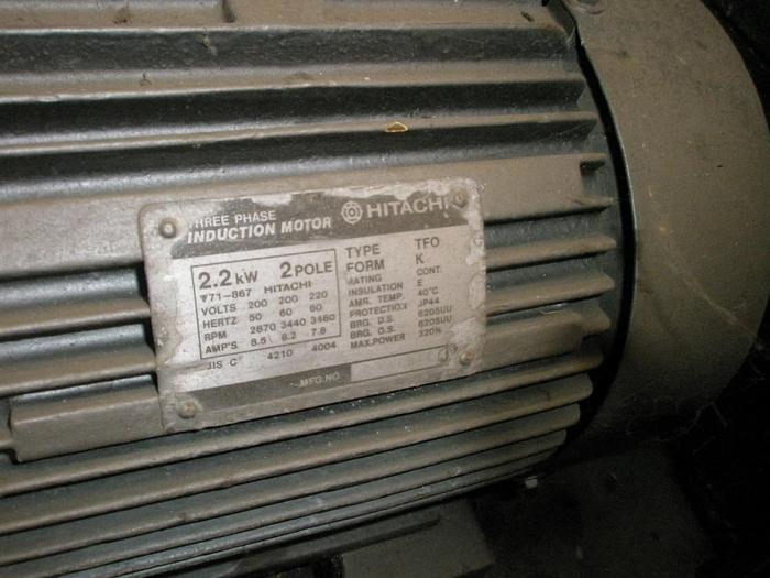 Used Pump, Centrif., 3 HP, S/st, 1-3/4" In/out, Portable, #C733772
