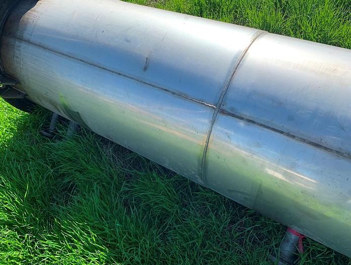 Used Tank, 250 Gallon, 316L Stainless Steel, UL 142, 2' x 11', #S743625