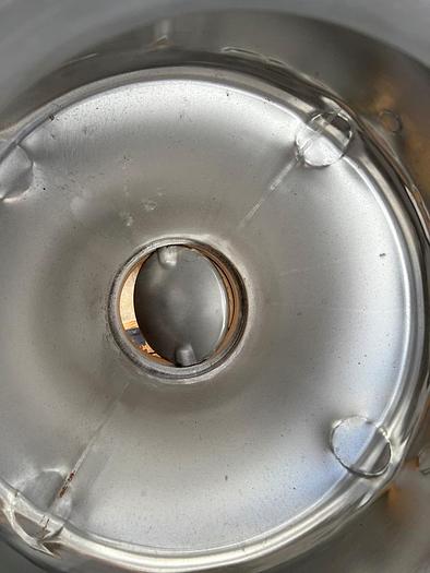 Used Tank, 30 Gallon, 316L Stainless Steel, FV, Cone Bottom, Precision Stainless #S744747