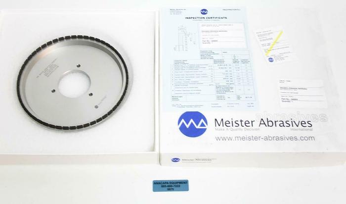 Used Meister Abrasives 346805 Ceramet DIA Diamond Wheel Max RPM 4720 NEW (6875)