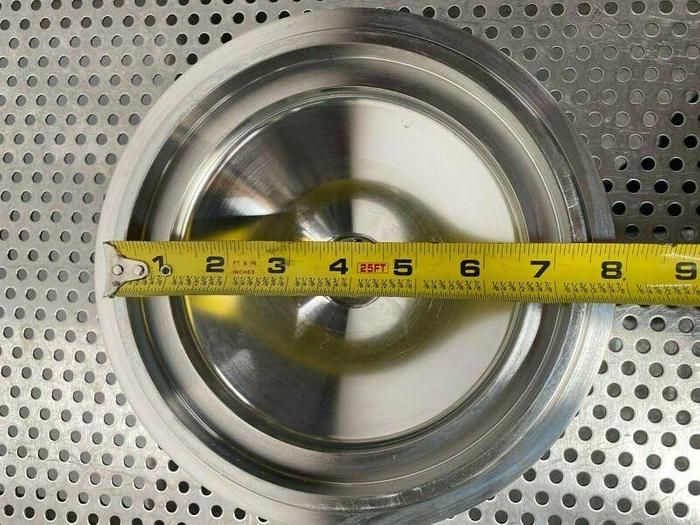 Used Stainless Steel Cylindrical 1 1/2" Sanitary Fitting to 8 1/2" OD Connection