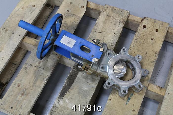 Used Orbinox  4" Hand Operated Knife Gate Valve #41791