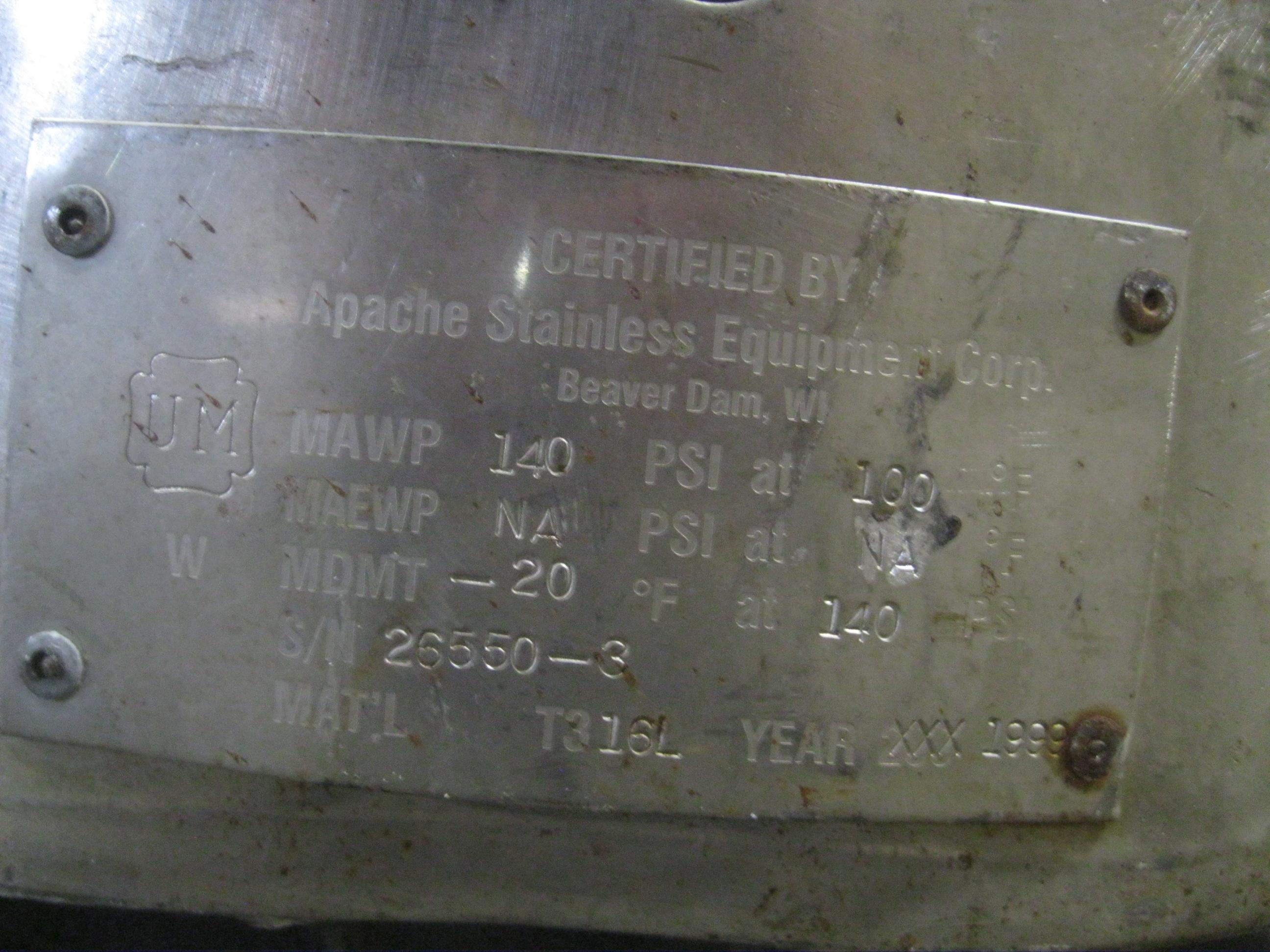 Usado PORTABLE PRESSURE TANK