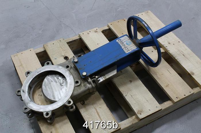 Used Orbinox 8" Hand Operated Knife Gate Valve #41765