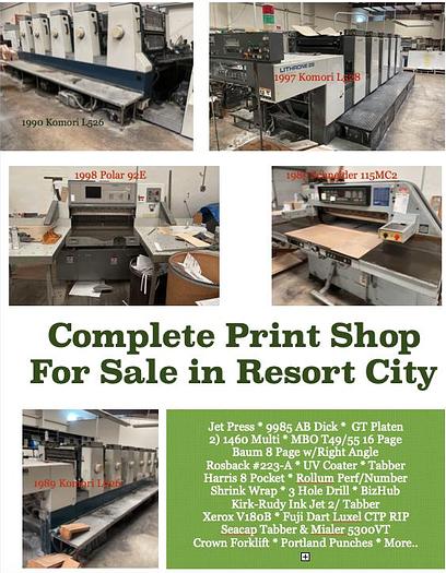 Used Komori Lithrone Shop