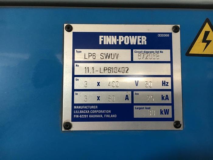 Used Finn-Power LP6 Robotic Laser Punch "Combo" #4325