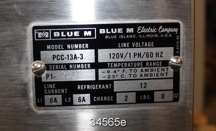 Used Blue M Portable Chiller, PCC-13A-3 #34565