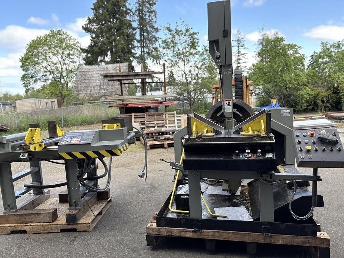 Used Marvel 2125A-PC60 Automatic Tilt Vertical Bandsaw