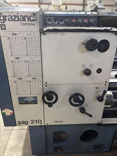 Used Graziano Sag 210 Engine Lathe