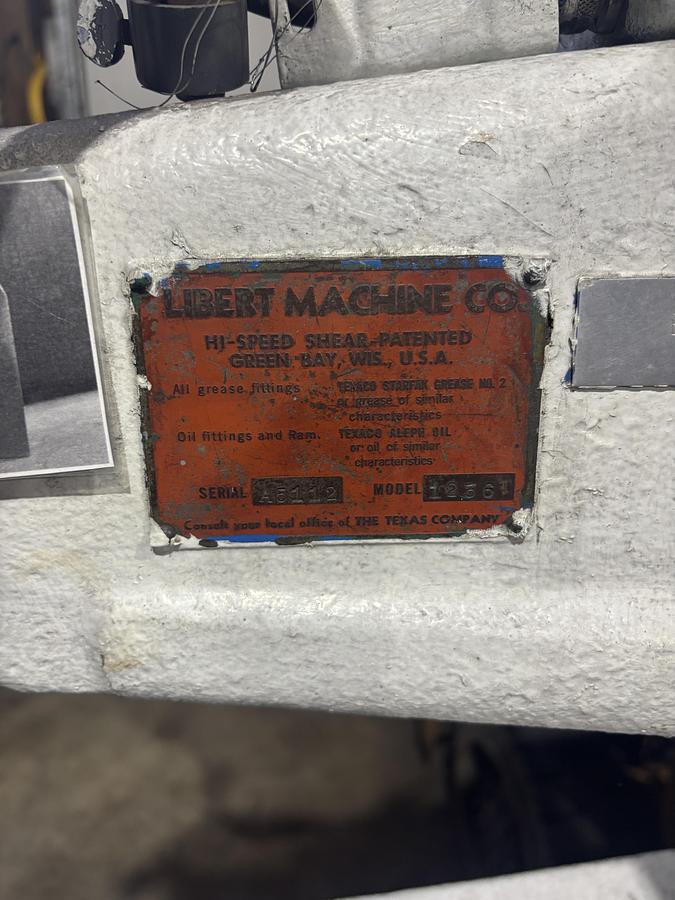 Used Libert 1236 High Speed Shearing Nibbler 