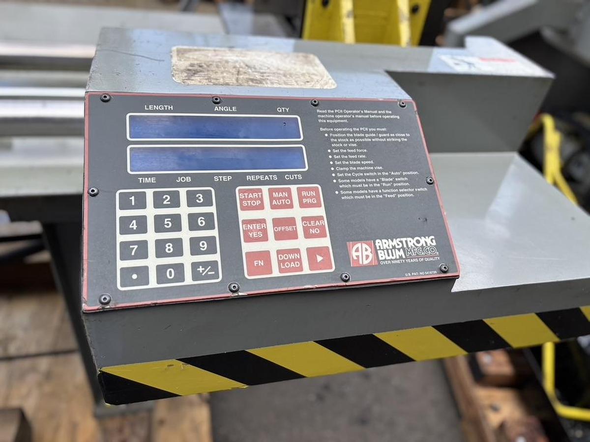 Used Marvel 2125A-PC60 Automatic Tilt Vertical Bandsaw