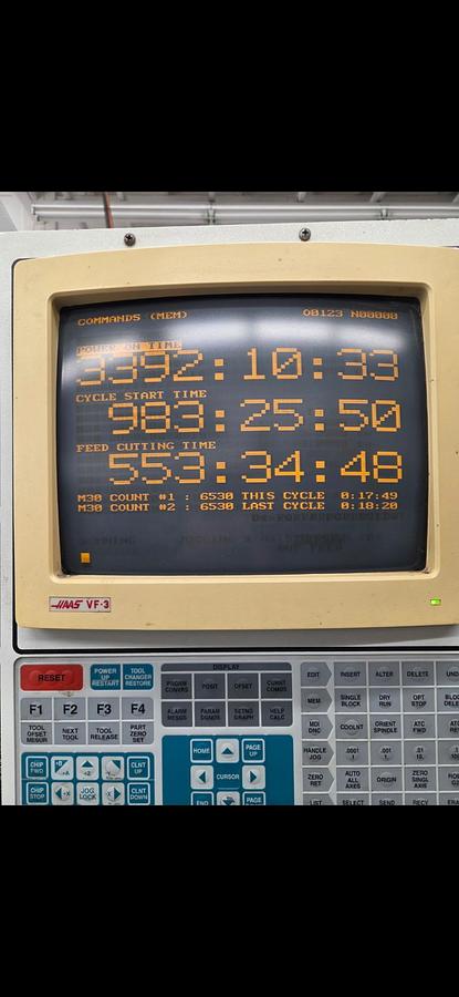 Used Haas VF3 CNC Vertical Machining Center 
