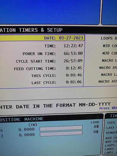 Used Haas ST-10 Tailstock *NO HOURS*