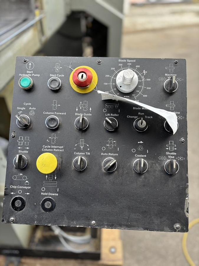 Used Marvel 2125A-PC60 Automatic Tilt Vertical Bandsaw