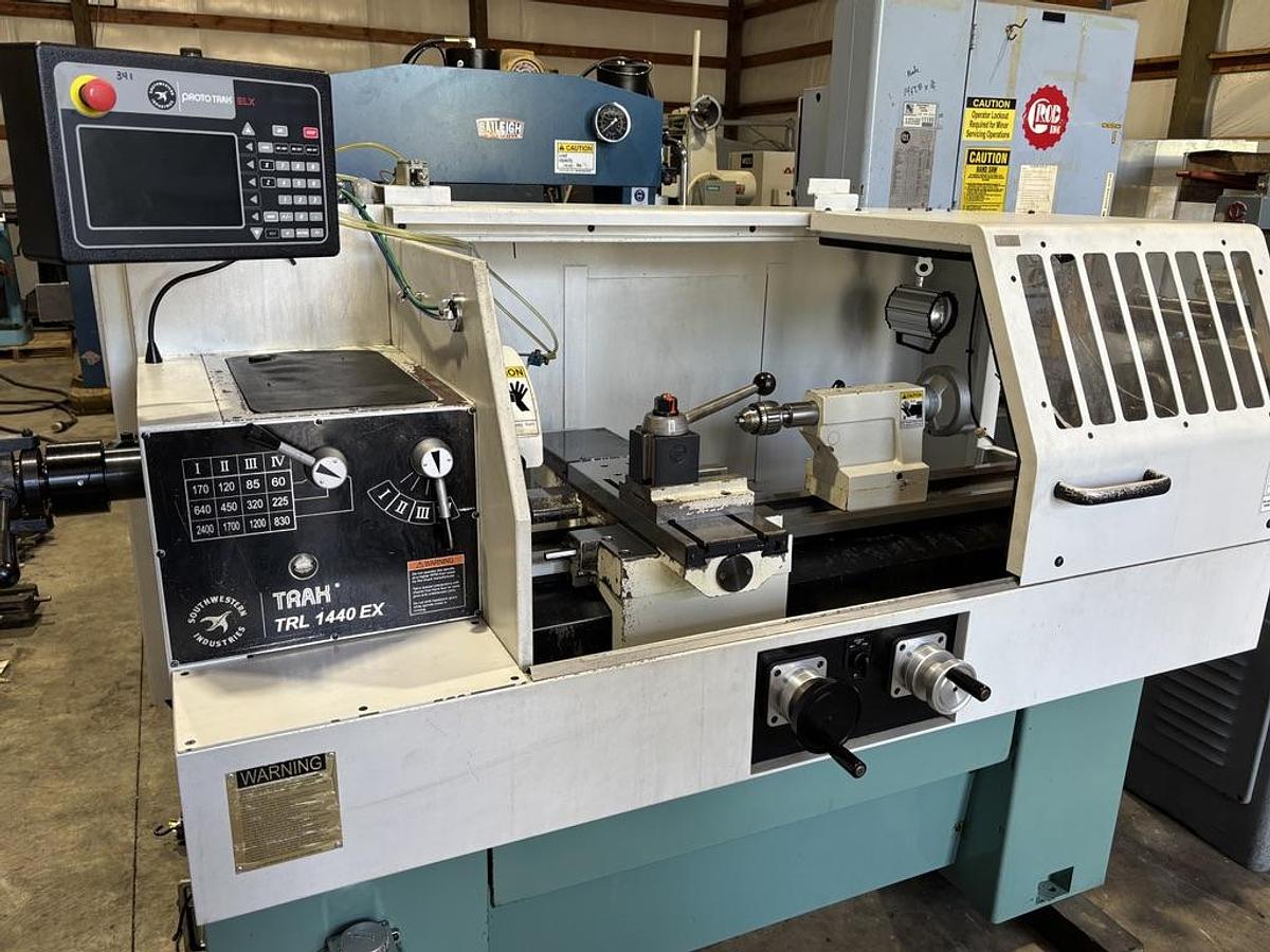 Used Southwestern Industries Proto TRAK TRL 1440 EX CNC Lathe