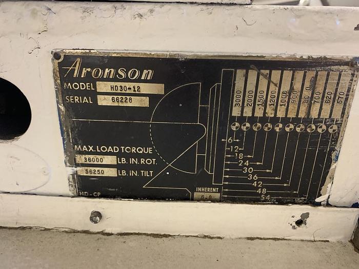 Used Aronson Welding Positioner