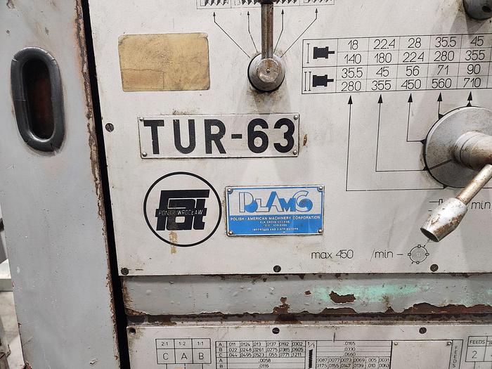 Used Polamco TUR-63 Engine Lathe