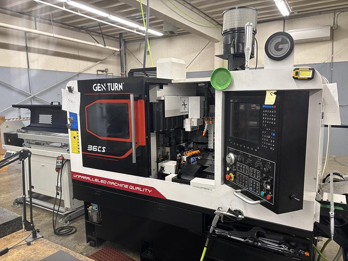 Used 2022 Ganesh Gen Turn 36CS 7 Axis CNC Swiss Turning Center