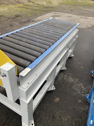 Used Heavy Duty 4" Roller Conveyor Table 84"