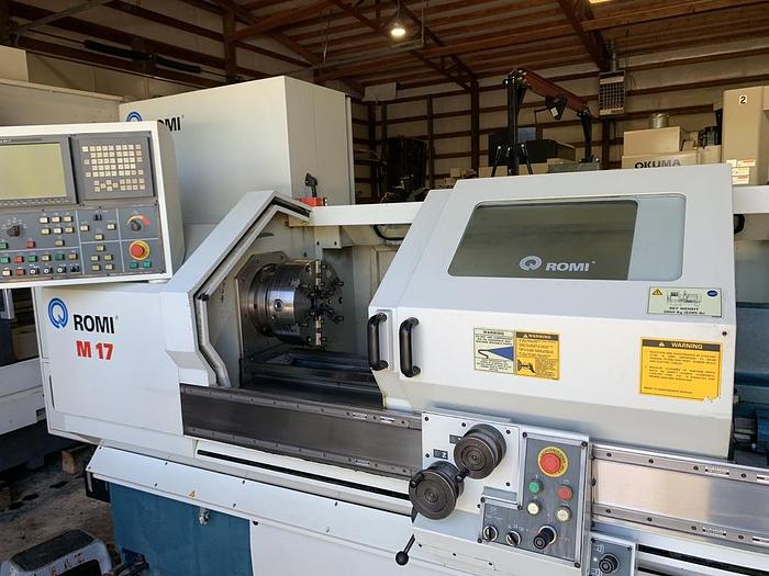 Used Romi M17 CNC Teach Turning Center