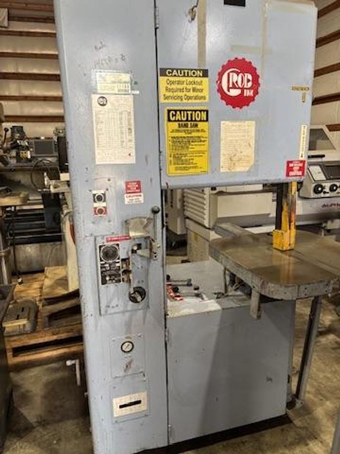 Used Grob 4v-24 Vertical Saw w/Welder