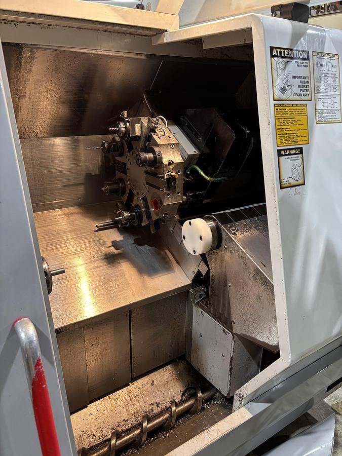 Used Haas TL-15 CNC Turning Center Live Tooling Sub Spindle
